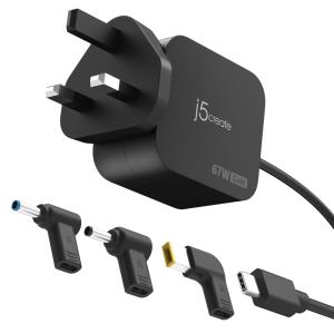 JUP1565DCF3A-FN J5CREATE 67W GAN PD USB-C MINI CHARGER