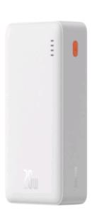 PPQD090102 BASEUS Airpow Fast Charge Power Bank 30000mAh, 20W - White