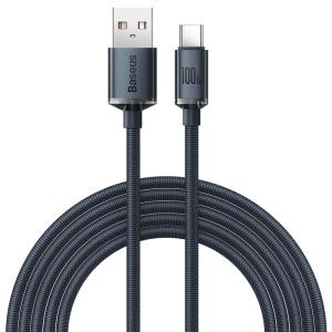 EU Product - USB-A - USB-C ?able, 100W, 1.2m - Black thumbnail