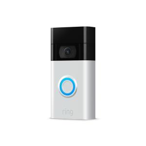 Ring Video Doorbell Black, Nickel