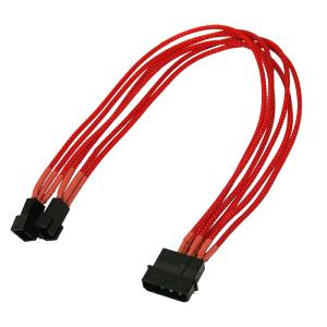 EU Product - Kabel 4-Pin auf 2 x 3-Pin, Single, 30 cm, rot thumbnail