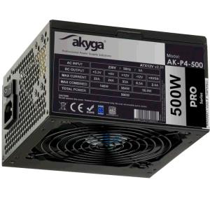 AK-P4-500 AKYGA Akyga AK-P4-500 power supply unit 500 W 20+4 pin ATX ATX Black                                                                                        