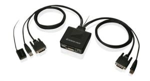 GCS922U IOGEAR SIMPLIFIES THE METHOD OF SHARING TWO COMPUTERS USING ONE DVI MONITOR, KEYBOARD A