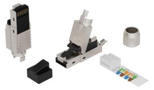 RJ45 FTP plug Cat6a for  AWG22-23 solid/stranded  conductor thumbnail