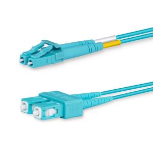LVO231480 LANVIEW Fiber Patch Cable - LC-SC  multi mode Duplex OM3 50/125  LSZH 10m