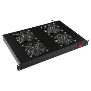4 FANS, ANALOG THERMOSTAT  RACK MOUNT FAN MODULE 1U thumbnail