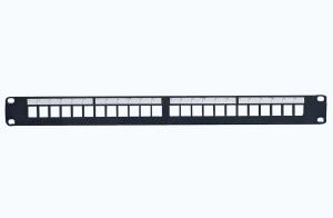 24-port STP Cat6 + Cat6a  patch panel 1U for 19