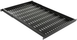 D=670mm FIXED SHELF  ADJUSTABLE SIDE ARM BLACK thumbnail