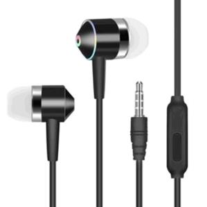 Matte Earphones with Microphone - Black (Model Number ME950) thumbnail