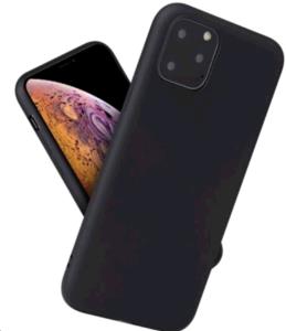 Apple iPhone 11 Pro Max Matte Silicone - Black thumbnail