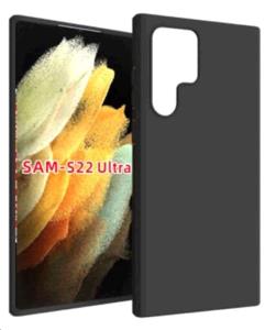 SAMS22UMS JLC DISTRIBUTION Samsung S22 Ultra Matte Silicone Case- Black