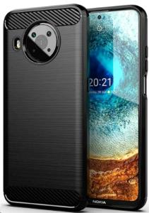 Nokia X10/X20 Brushed Silicone Black thumbnail