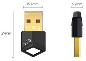 JLCU2RTL5BTD JLC DISTRIBUTION USB 2.0 RTL 5.0 Bluetooth Dongle