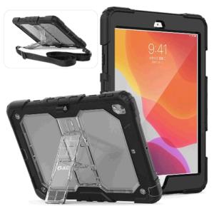 Apple iPad 10.2 2021 (9th Gen) Warrior Case (Clear Back) Black thumbnail