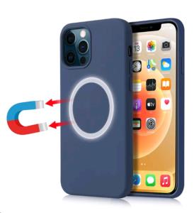 IPH14PLMSMGSBU JLC DISTRIBUTION Apple iPhone 14 Plus Matt Silicone Magsafe Blue