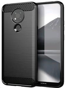 Nokia 3.4 Brushed Silicone Case- Black thumbnail