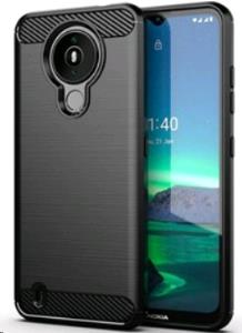 Nokia 1.4 Brushed Silicone Case- Black thumbnail