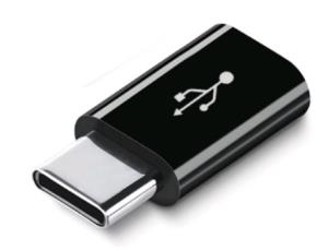 S4 Micro USB to Type C Adapter - Black thumbnail