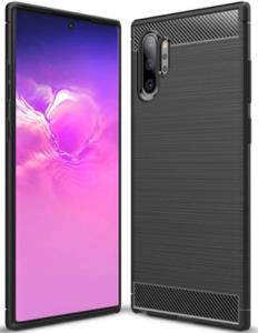 Samsung Note 10 Brushed Silicone Case - Black thumbnail